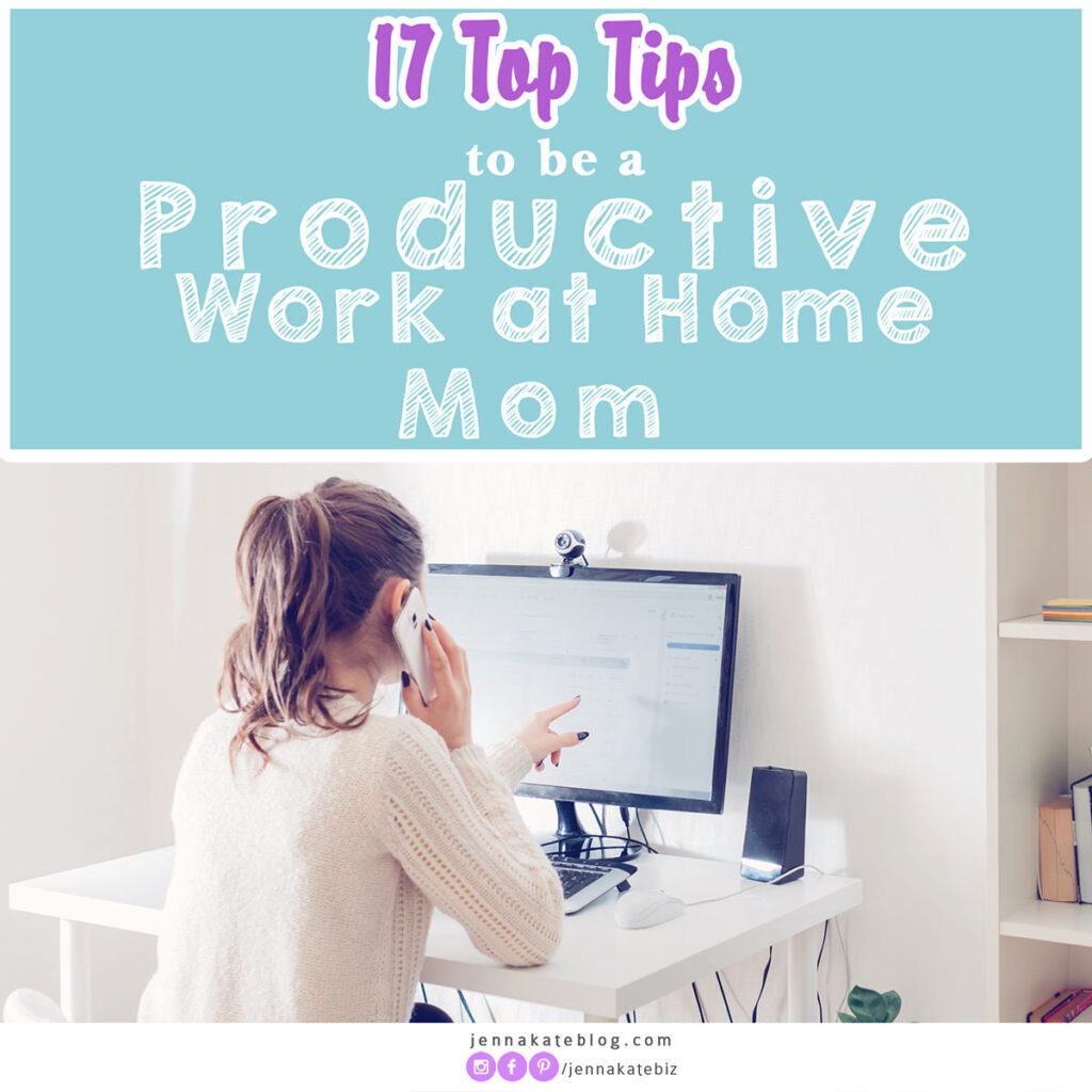 how to be productive working from home with kids