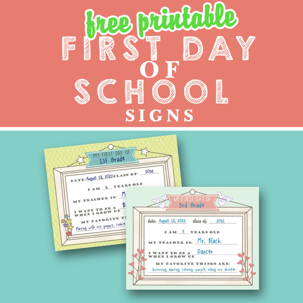 back to school sign printable free elementary