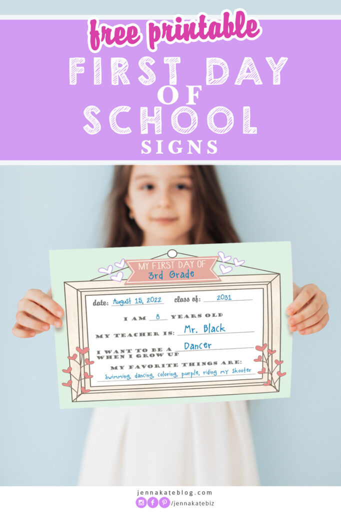 back to school sign printable free